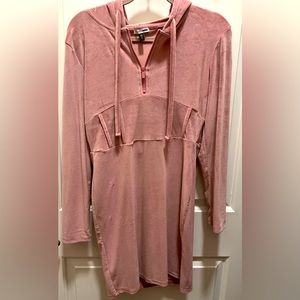 Super soft blush pink corset style long sleeve fashion nova dress